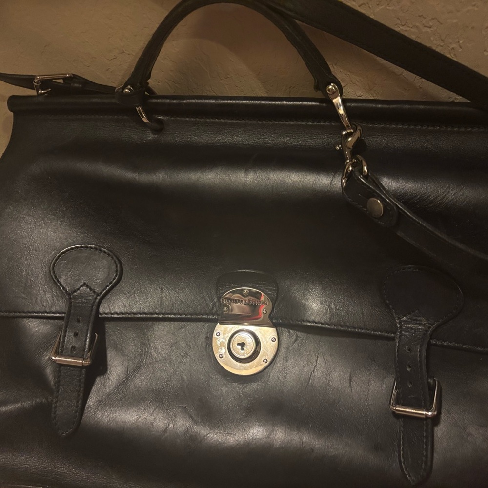 Dooney & Bourke double gusset buckle briefcase